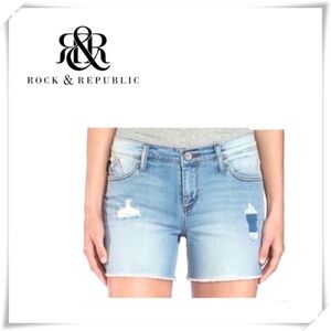 Rock & Republic Hula Distressed Denim Shorts